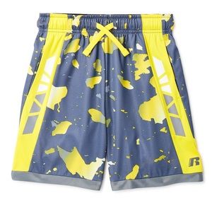 Russell Shorts Boys slate gray/yellow Athletic  DRI POWER 360 X-Large 14 active*